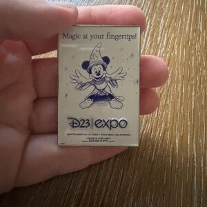 D23 Exclusive Sorcerer Mickey Poster Through the Years D23 Expo Disney Pin- 2009